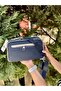 Women's Navy Blue Stone 5 Compartment Cross Shoulder Bag 236000Pc - 6
