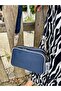Women's Navy Blue Stone 5 Compartment Cross Shoulder Bag 236000Pc