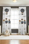 Cute Bear Family Patterned Children's Baby Room Background Curtain (Single Wing Pricing) - 2