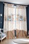Blue Teddy Bear Patterned Children's Baby Room Background Curtain (Single Wing Pricing) - 3