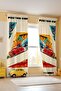 Mcquenn Piston Cup Patterned Children's Baby Room Background Curtain (Single Wing Pricing)