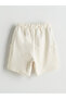 Two Mt Shop Quality Lcw Kids Beige 2 Thread Plain Standard & Regular Boys' Shorts - 3