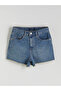 Trendlucky Mom Fit Patterned Women's Jean Shorts with Difference - 5