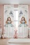 Golden Crown Princess Patterned Children's Baby Room Background Curtain (Single Wing Pricing)