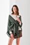 Women's Triangle Tassel Shawl, Stylish Women's Shawl Model with Tassels, Shoulder Shawl, Women's Triangle Shoulder Shawl with Tassels.