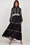 Floral Tippet Long Dress