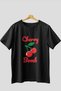 Cherry Bomb Cherries 1 Pre-Printed Black Oversize T-Shirt Men Women Cotton Crew Neck T-Shirt