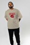 Cherry Cherries 2 Front Printed Beige Oversize T-Shirt Men Women Cotton Crew Neck T-Shirt - 5