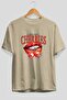 Cherry Cherries 3 Pre-Printed Beige Oversize T-Shirt Men Women Cotton Crew Neck T-Shirt - 2