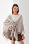 Glitter Tassel Triangle Shawl, Women's Shoulder Shawl, Soft and Fashionable Texture, Women's Triangle Shoulder Shawl. - 6