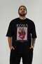 Roma Pomegranate Pomegranate Front Printed Black Oversize T-Shirt Men Women Cotton Crew Neck T-Shirt - 4