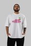 Cherry Baby Front Printed White Oversize T-Shirt Men Women Cotton Crew Neck T-Shirt - 6