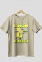 Limoncello Lemon Front Printed Beige Oversize T-Shirt Men Women Cotton Crew Neck T-Shirt