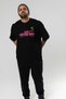 Cherry Baby Front Printed Black Oversize T-Shirt Men Women Cotton Crew Neck Tshirt - 5