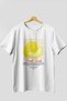 Melon Front Printed White Oversize T-Shirt Men Women Cotton Crew Neck Tshirt - 3