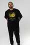 Banana Front Printed Black Oversize T-Shirt Men Women Cotton Crew Neck Tshirt - 7