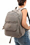 Unisex Water Resistant Fabric Large Size School Travel Backpack with Laptop Compartment (40X31) - 2