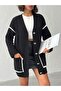 Women's Stripe Detailed Buttoned Knitwear Cardigan - 6