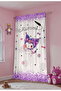 Purple Glitter and Cute Kuromi Patterned Children's Baby Room Background Curtain (Single Wing Pricing) - 4