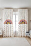 Flower Rainbows Patterned Children's Baby Room Background Curtain (Single Wing Pricing)
