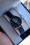 Original 2 Years Warranty Waterproof Navy Blue Women's Wristwatch Steel Band Bracelet with Gift - 3