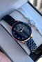 Original 2 Years Warranty Waterproof Navy Blue Women's Wristwatch Steel Band Bracelet with Gift - 5