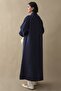 Modal Dark Navy Blue Cap with Pockets - 4