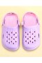 قباقيب صنوبر للأطفال بحزام خلفي - بنفسجي ووردي - 7