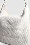 La'Graccio Paris Laco Large Size Knitted-Wicker Shoulder Bag Knitted Cream - 3