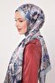 Floral Pattern Indian Silk Shawl - 2