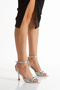 Women's Gold Stone Heeled Pointed Toe Casual - 4