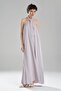 Women's Tie Detailed Backless Design Long Dress - 4