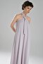 Women's Tie Detailed Backless Design Long Dress - 5