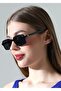 Black Square Uv400 Protection Unisex Sunglasses - 4