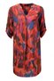 Women's Plus Size Colorful, V-Neck, Curable Three Quarter Sleeve, Viscose Dress 65N39034 - 7
