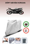 Gray Rear Bag Compatible Cfmoto 250 Sr Motorcycle Tarpaulin