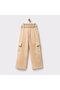 Girl's Elastic High Waist Cargo Pocket 2Ip Sweatpants - 3
