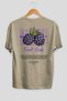 Blackberry Back Printed Beige Oversize T-Shirt Men Women Cotton Crew Neck Tshirt