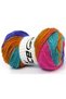 Lot of 4 X 100Gr Skeins Ice Yarns Rainbow Yarn Purple Fuchsia Green Gold