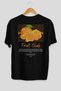 Mandarin Back Printed Black Oversize T-Shirt Men Women Cotton Crew Neck Tshirt