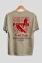 Pepper Back Printed Beige Oversize T-Shirt Men Women Cotton Crew Neck Tshirt