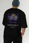 Blackberry Back Printed Black Oversize T-Shirt Men Women Cotton Crew Neck Tshirt - 7