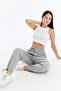 Women's Premium Cargo Pocket Jogger High Waist Parachute Fabric Sweatpants - 2
