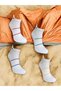 4 Pairs White Color Stripes Backing Breathable Women Sports Moisture Wicking Booties Socks High Quality - 2