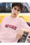 Men/Women Sport Transfer Printed Round Neck Short Sleeve T-Shirt - 2