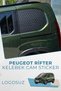 Peugeot Rifter Compatible Butterfly Glass Sticker Set
