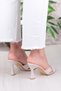 5132 Ares Cross Strapped Inch High Heeled Women's Slippers - 4