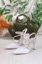35691 Satin Piping Stone Heeled Evening Dress Shoes Women's Shoes - 6