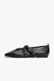 Tommy hilfiger women's leather mary jane black flat shoe en0en02868bds - 2