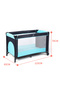 Baby Folding Bed (with Cushion, Wheels) - 7